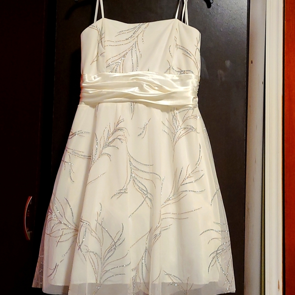 White mini dress